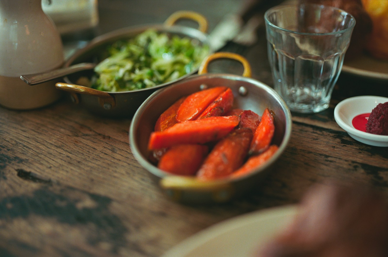 Saveurs sucrées de carottes glacées au miel