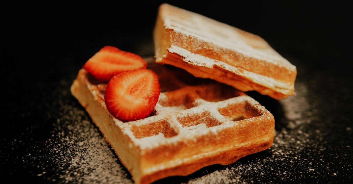 recette simple de gaufres sans lait, facile et rapide à préparer pour un délicieux petit-déjeuner.
